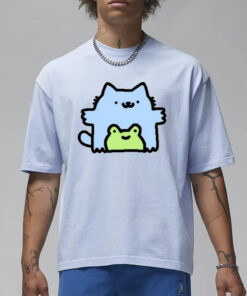 Silly Nub Cat Frog T Shirt1