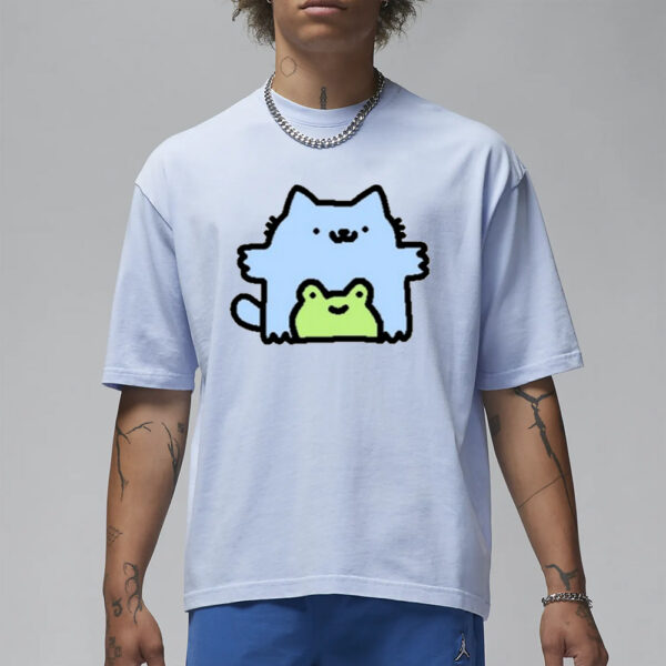 Silly Nub Cat Frog T Shirt1