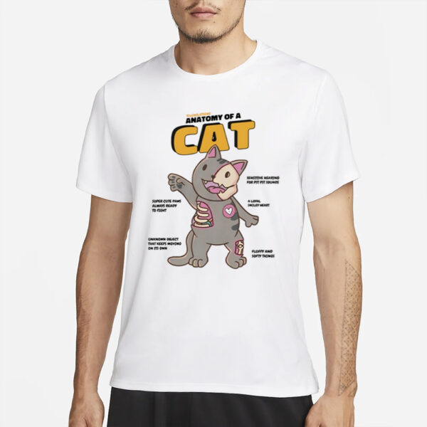 Yujinclothing Cat Anatomy T-Shirts