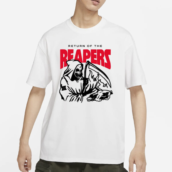 Aaron Ladd Wearing Return Of The Reapers T-Shirt