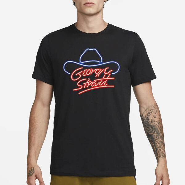 George Strait 2023 Neon Hat Tour T-Shirt1