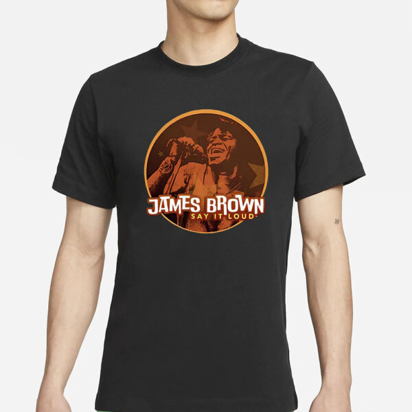 James Brown Say It Loud Stars T-Shirts