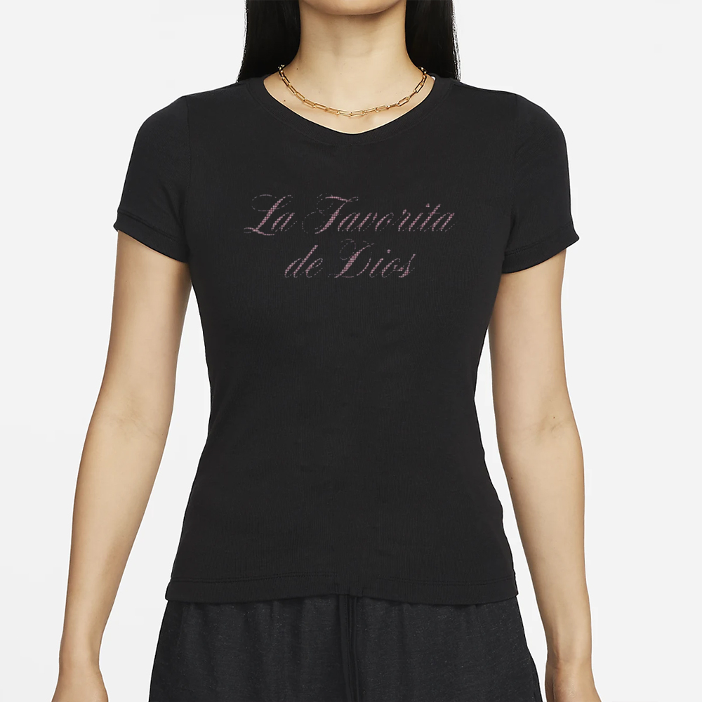Kali Uchis La Favorita De Dios Rhinestone Embellished T-Shirt 4 Kali Uchis La Favorita De Dios Rhinestone Embellished T-Shirt
