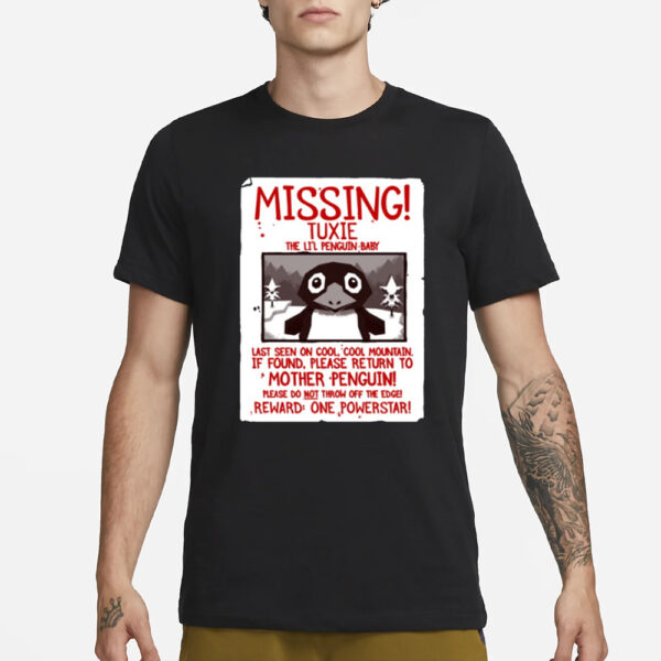 Missing Tuxie The Li'l Penguin Baby T-Shirt3