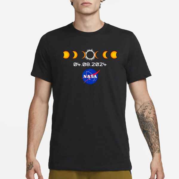 NASA Shirt Total Solar Eclipse 2024 Totality Astronomy T-Shirt3