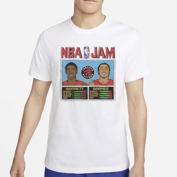 NBA Jam Raptors Barrett and Barnes T-Shirt2