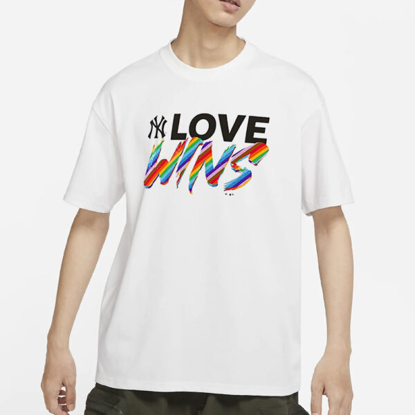 New York Yankees Fanatics Branded Love Wins T-Shirts