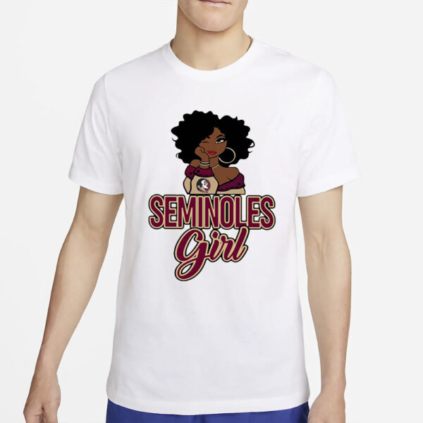 Black Girl Florida State Seminoles T-Shirt4