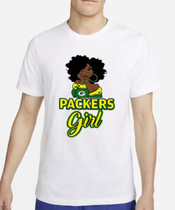 Black Girl Green Bay Packer T-Shirt2