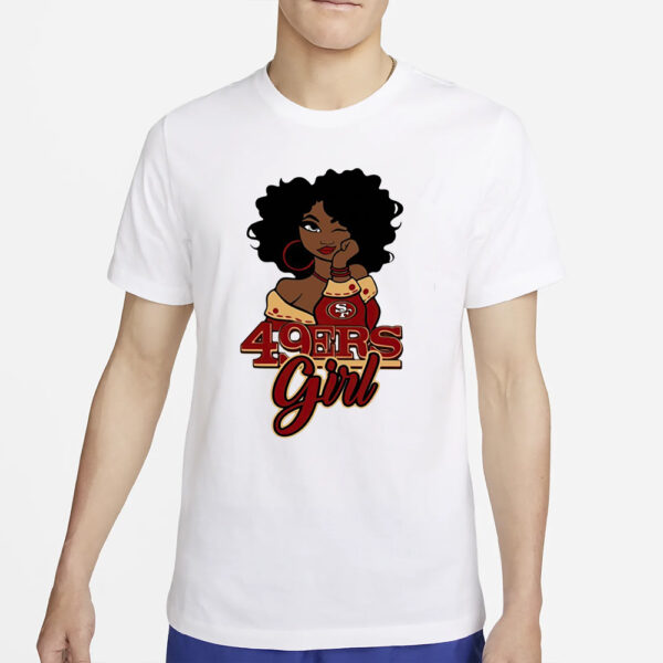 Black Girl San Francisco 49ers T-Shirt2