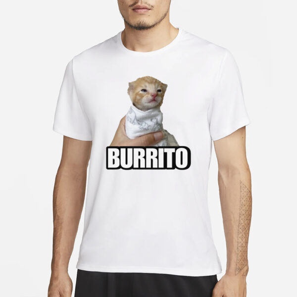 Burrito Cat Cringey T-Shirt3