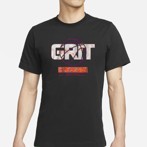 CLEMSON BASKETBALL GRIT T-SHIRTs