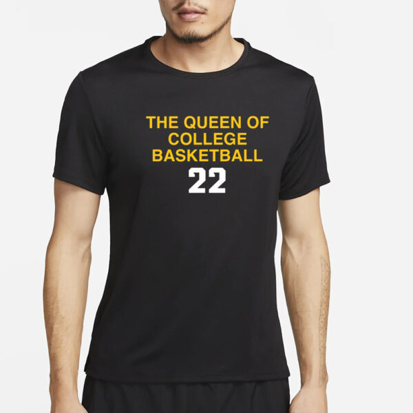 Caitlin Clark The Queen Of College Basketball 22 T-Shirt4