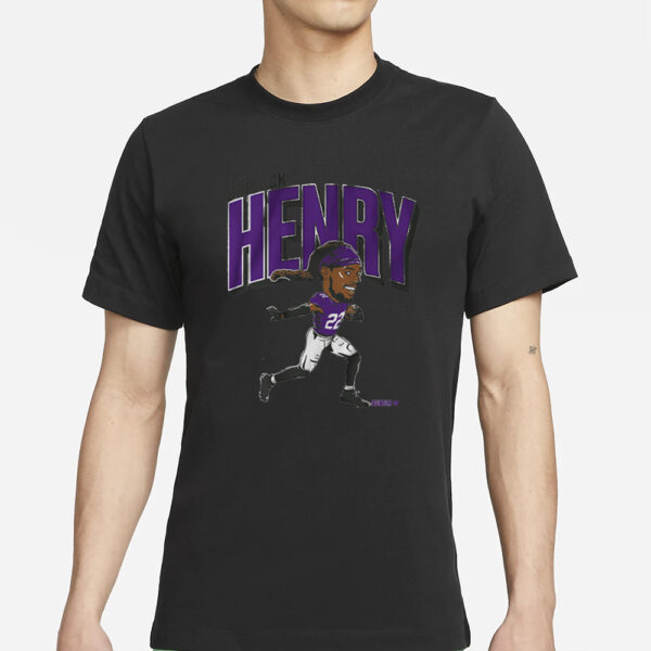 DERRICK HENRY BALTIMORE CARICATURE T-SHIRT