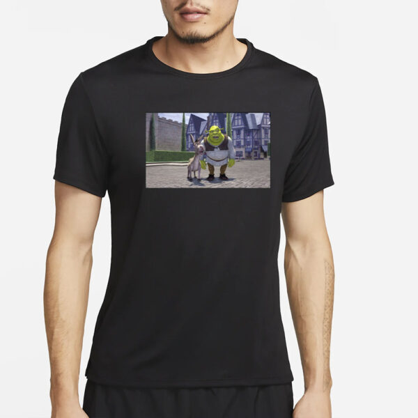 Doro44twitch Wearing Shrek And Donkey In Sherk's House T-Shirt2