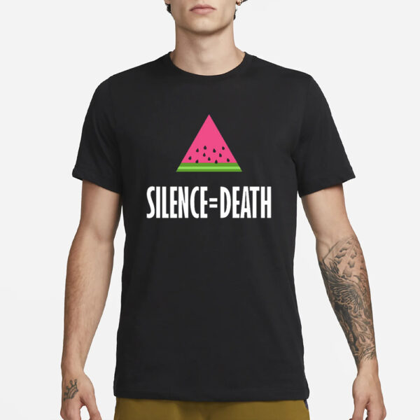 Emily Lim Rogers Wearing Watermelon Silence Equal Death T-Shirt3