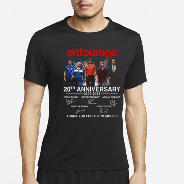 Entourage 20th Anniversary 2004-2024 Thank You For The Memories T-Shirt4