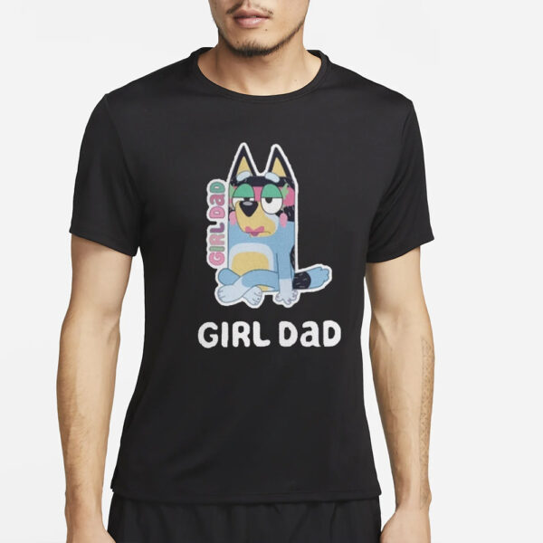 Girl Dad Cartoon T-Shirt4