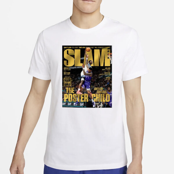 Gold Metal Slam Anthony Edwards T-Shirt2