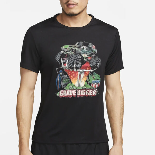 Grave Digger Monster Truck T-Shirt4