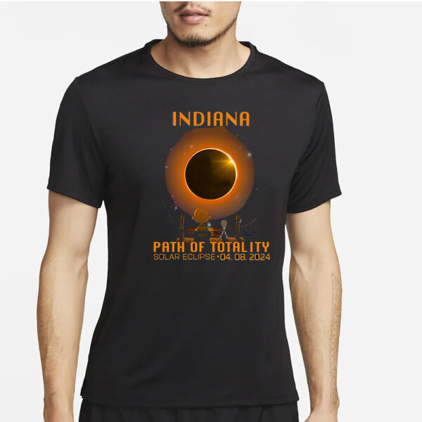 Indiana Path Of Totality Solar Eclipse April 8th 2024 T-Shirt2