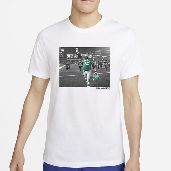 Jason Kelce Pay Homage T-Shirt4