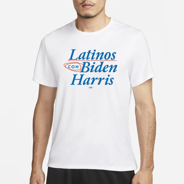 Joebiden Store Latinos Con Biden Harris T-Shirt1