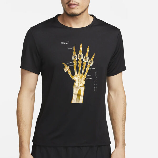 Kobe Bryant Skeleton Hand 5 Rings T-Shirt2