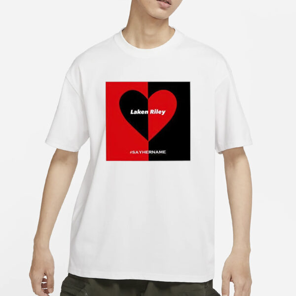 Laken Riley Heart Say Her Name T-Shirt