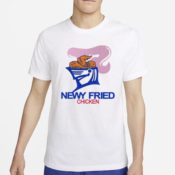 Lavender Baj Wearing Newy Fried Chicken T-Shirt2