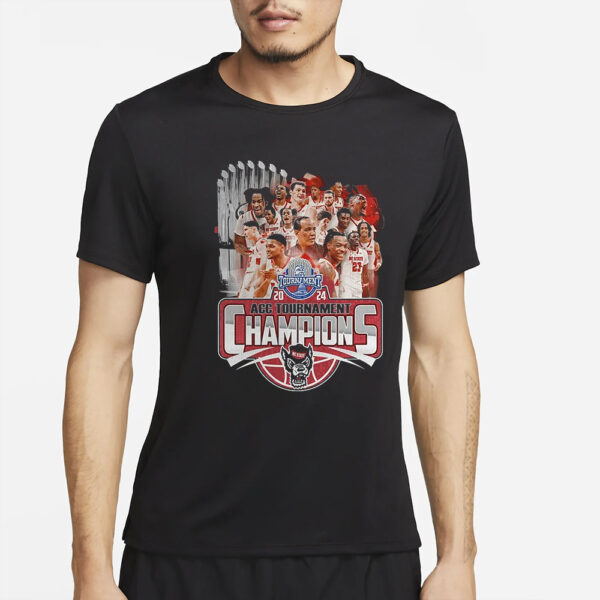 Mens 2024 Acc Tournament Chamopions Nc State Wolfpack T-Shirt4