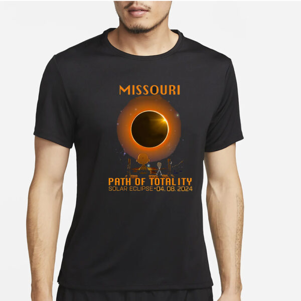 Missouri Path Of Totality Solar Eclipse April 8th 2024 T-Shirt4