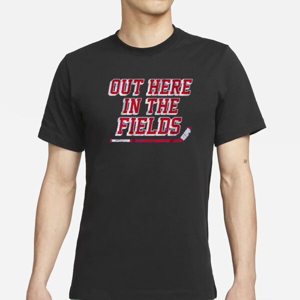 NEW YORK HOCKEY OUT HERE IN THE FIELDS T-SHIRT