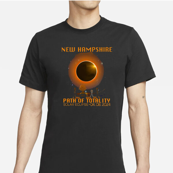 New Hampshire Path Of Totality Solar Eclipse April 8th 2024 T-Shirts