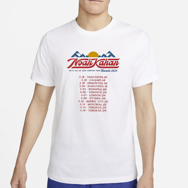 Noah Kahan Canada 2024 T-Shirt4