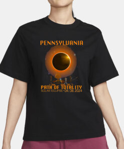 Pennsylvania Path Of Totality Solar Eclipse April 8th 2024 T-Shirt1