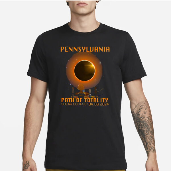 Pennsylvania Path Of Totality Solar Eclipse April 8th 2024 T-Shirt3