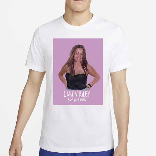 Riley Gaines Laken Riley Say Her Name T-Shirt2