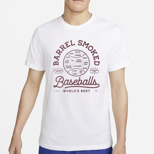 Rotowear Barrel Smoked Baseballs T-Shirt2