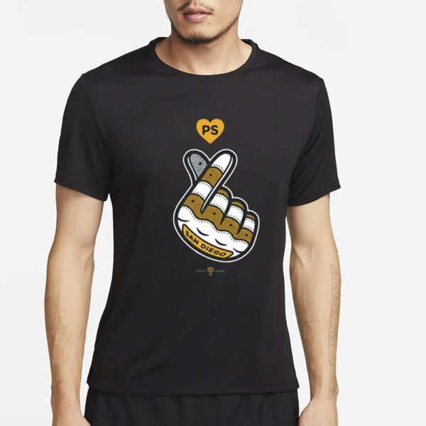 San Diego Finger Heart T-Shirt2