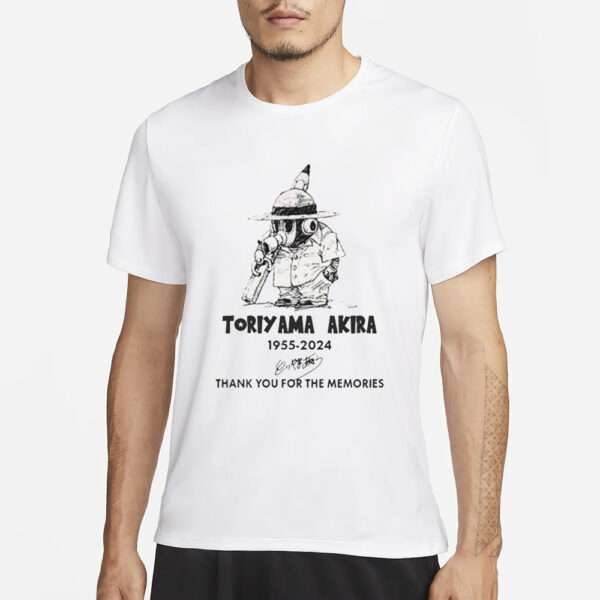 Toriyama Akira 1955-2024 Thank You For The Memories T-Shirt3