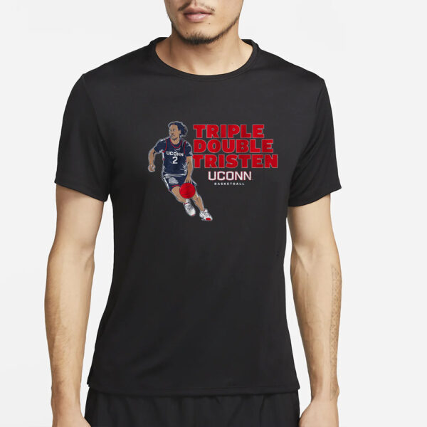 UCONN BASKETBALL TRIPLE-DOUBLE TRISTEN NEWTON T-SHIRT2