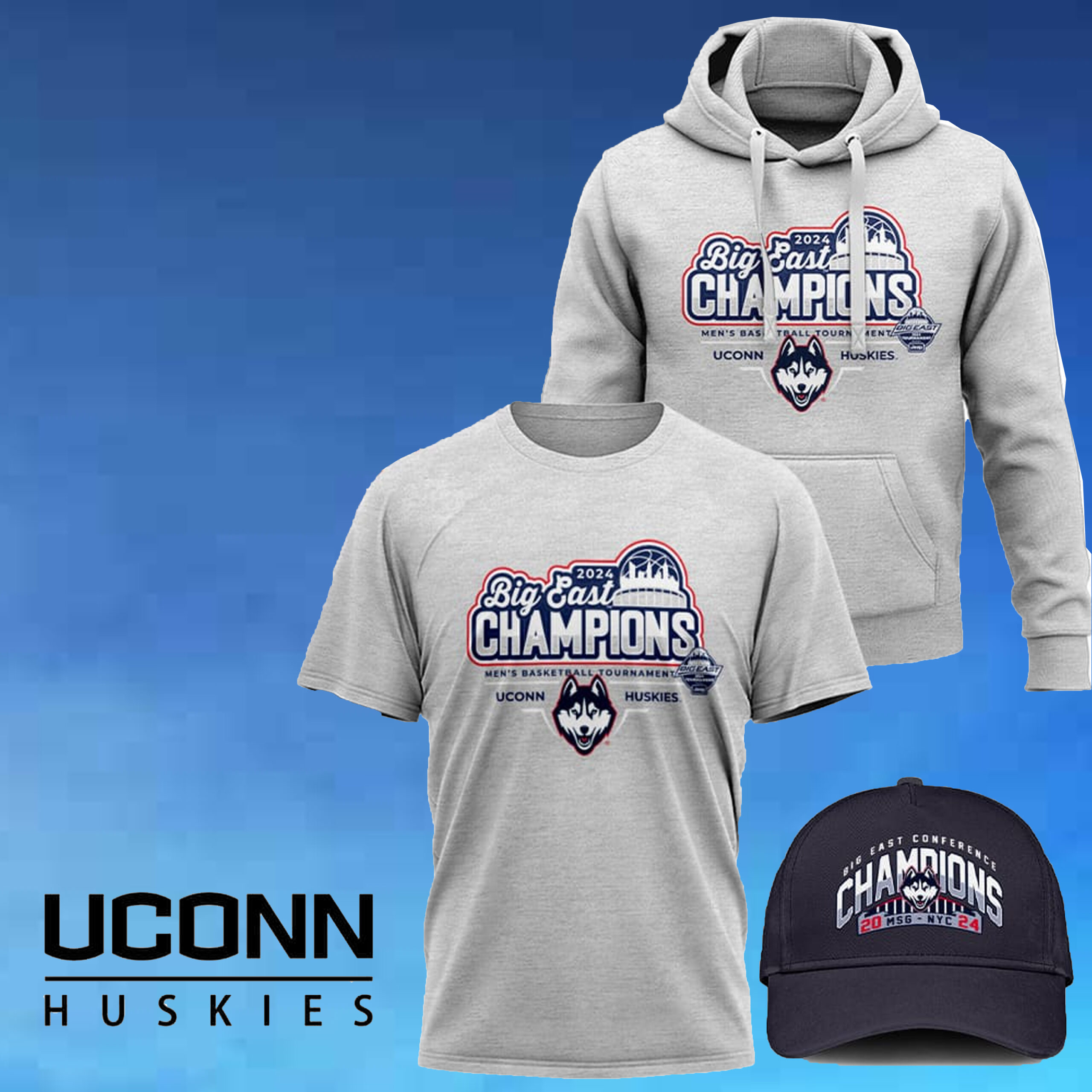 UConn Men’s Basketball Big East Champions Tournament 2024 T-Shirt 2 UConn Men’s Basketball Big East Champions Tournament 2024 T-Shirt
