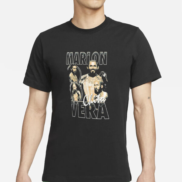 UFC Black Marlon Vera Quasar Graphic T-Shirts