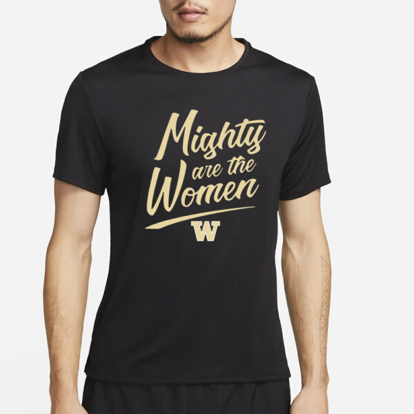 Washington Softball Mighty Are The Women T-Shirt2