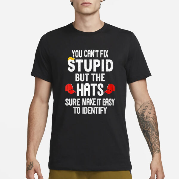 You Can’t Fix Stupid But The Hats Make It Easy To Identify T-Shirt1