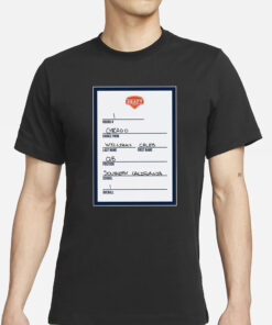 Barstool Chicago CHI DRAFT CARD T-Shirts