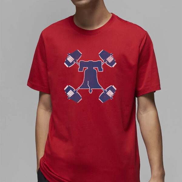 Brandon Marsh Phillies Barbell T-Shirt4