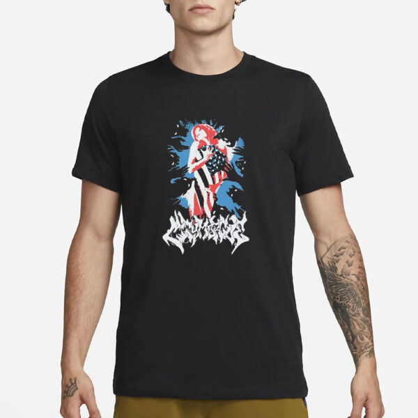 City Morgue My Bloody America Flag T-Shirt3