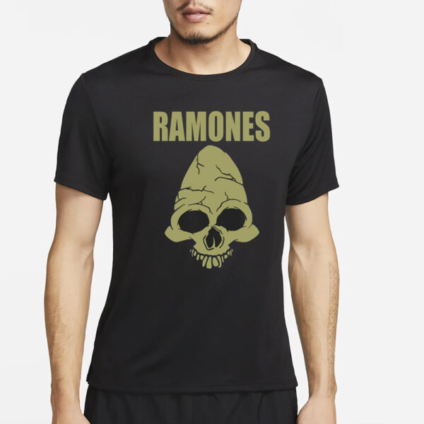 Cm Punk Ramones Skull T-Shirt4